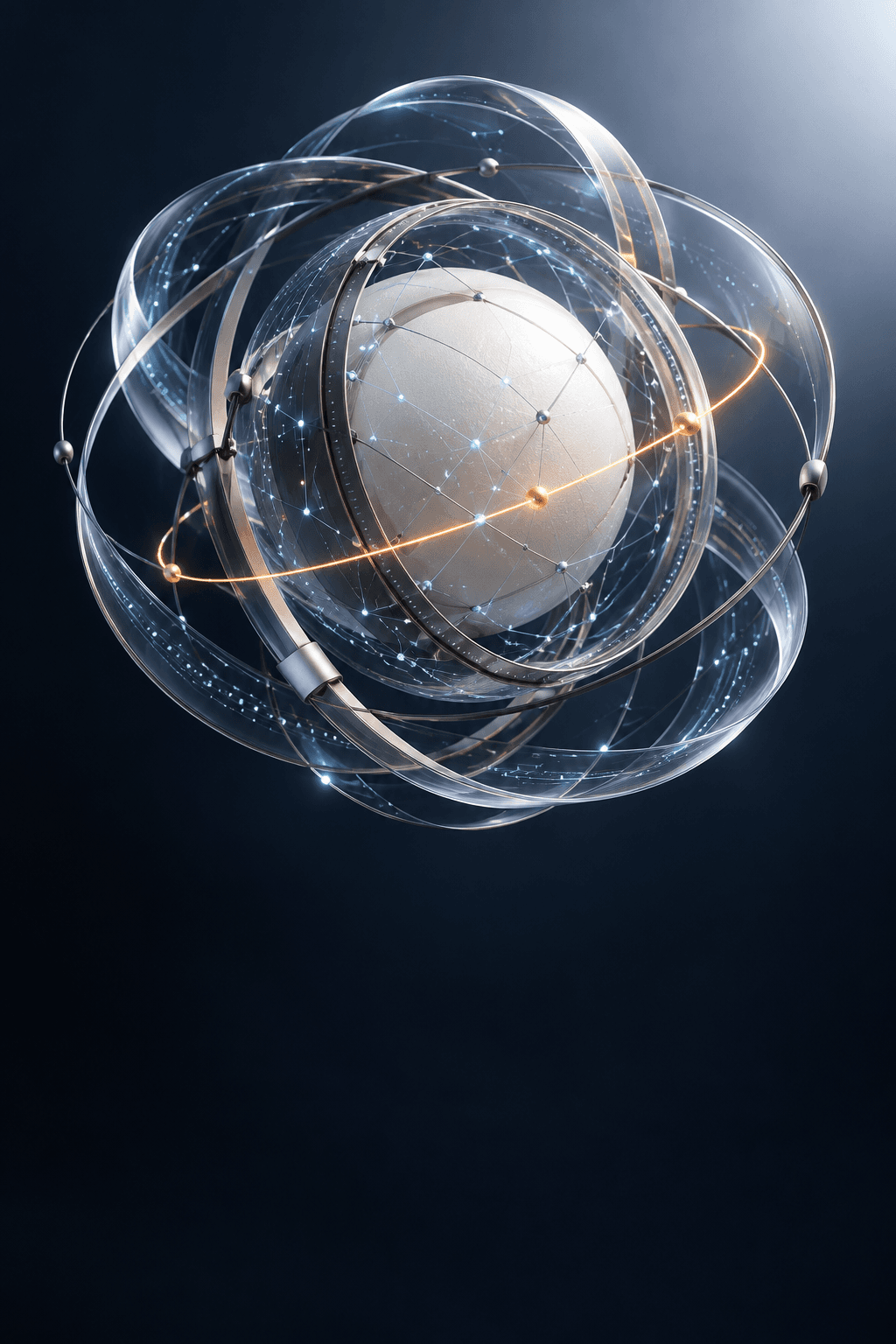 Connected operating sphere representing YouBe Intelligence