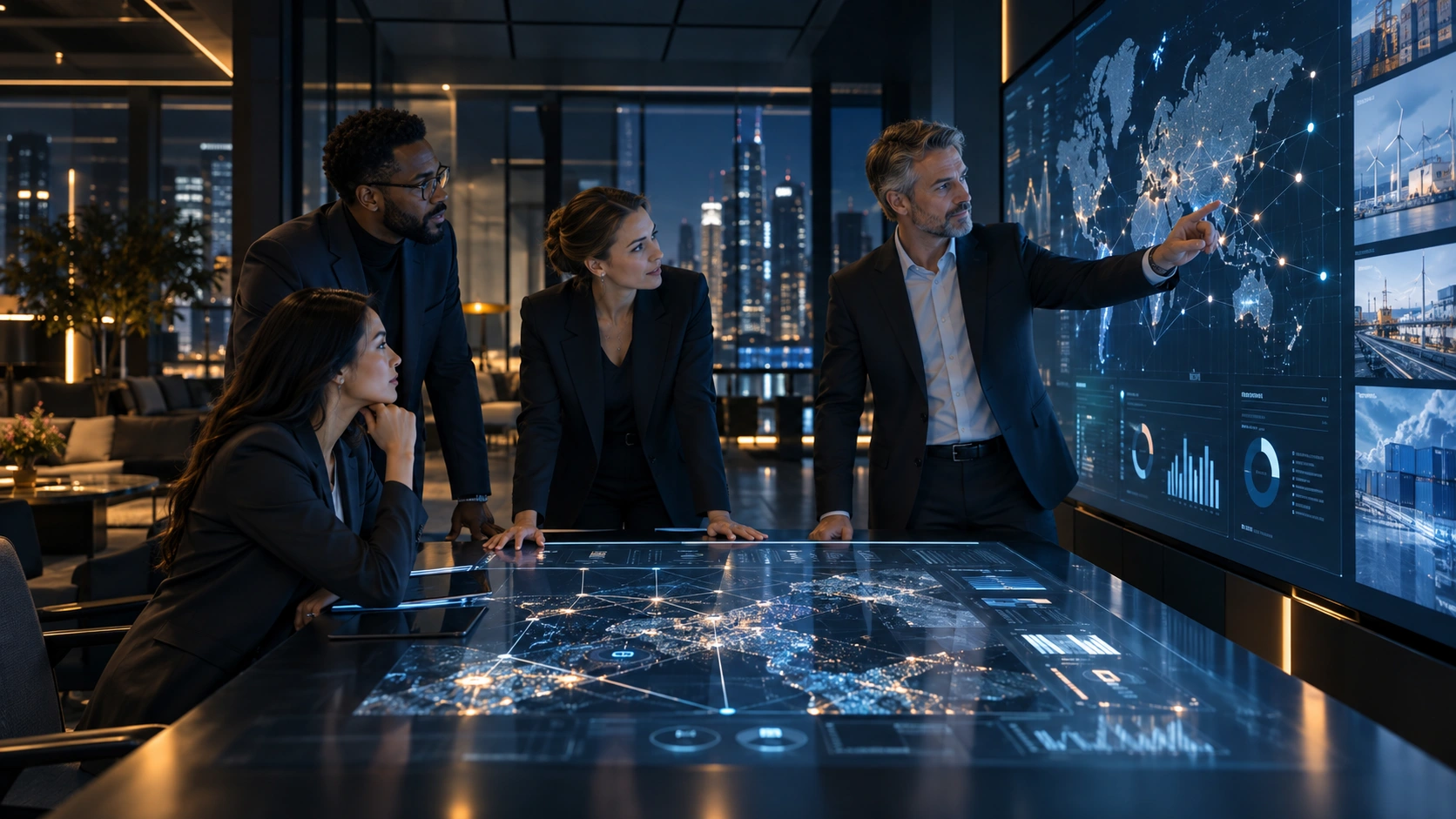 Technology leader working with an intelligent business system